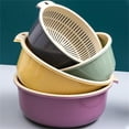 thumbnail image 1 of XGFHYJEH Colander, Colander Plastic, Small Colander, Berry Colander, Kitchen Colander, Fruit Colander, Small Colander for Fruit and Veggies， Colander Plastic with Handle, 1 of 5