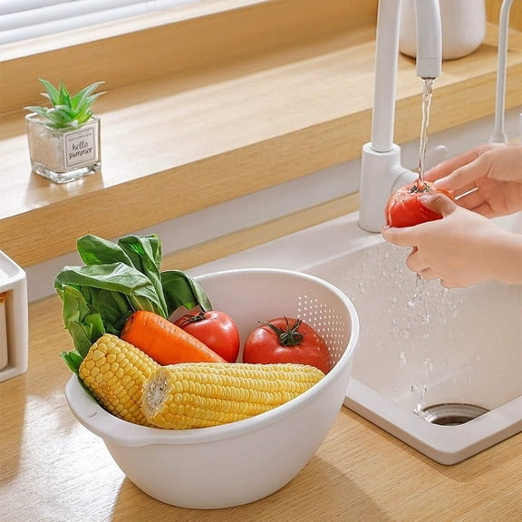 XGFHYJEH Colander, Colander Plastic, Small Colander, Berry Colander, Kitchen Colander, Fruit Colander, Small Colander for Fruit and Veggies