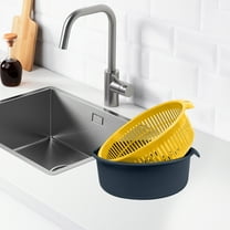 XGFHYJEH Colander, Small Colander, Berry Colander, Kitchen Colander, Fruit Colander, Small Colander for Fruit and Veggies, Metal Colander, Stainless Colander, Steel Colander