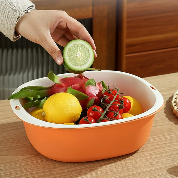 XGFHYJEH Colander, Colander Plastic, Small Colander, Berry Colander, Kitchen Colander, Fruit Colander, Small Colander for Fruit and Veggies