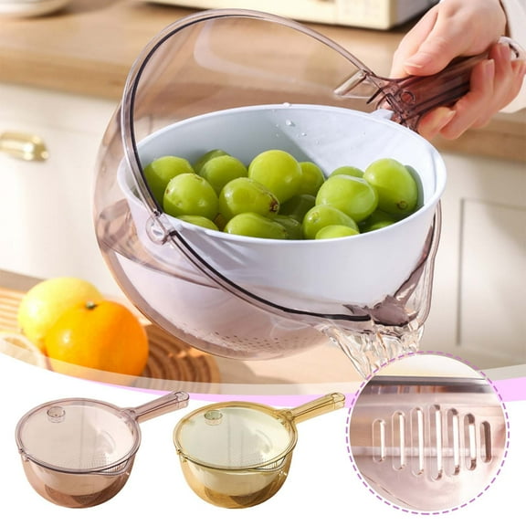 XGFHYJEH Colander, Colander Plastic, Small Colander, Berry Colander, Kitchen Colander, Fruit Colander, Small Colander for Fruit and Veggies