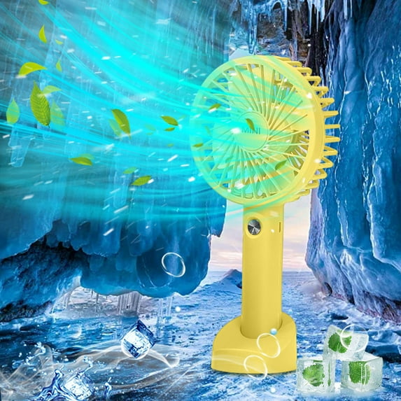 XGFHYJEH Hand Held Fan, Mini Fan Handheld, Hand Held Fan Rechargeable, Portable Folding Hand Held Cooling Fan