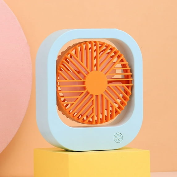 XGFHYJEH Desk Fan, Box Fan, Small Fan, Box Fan Clearance, Small Desk Fan, Small Fans for Desk, Portable Personal Quiet Electric Fan for Home, Plastic