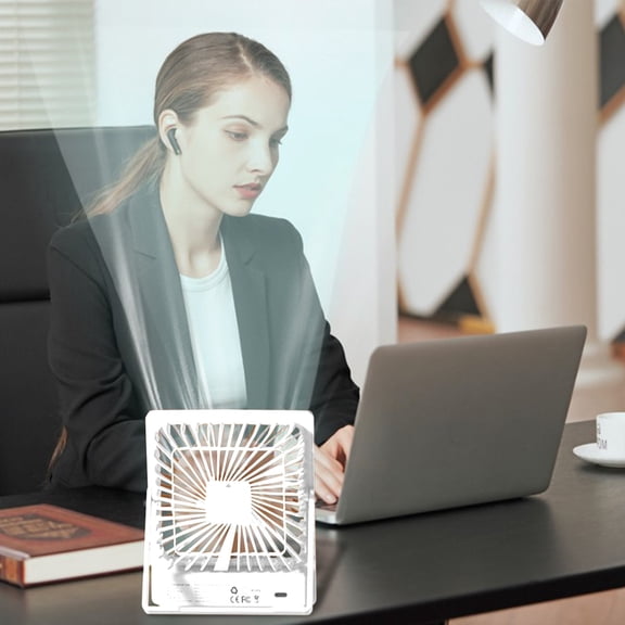 XGFHYJEH Desk Fan, Box Fan, Small Fan, Box Fans for Home, Desk Fans under $15.00, Small Box Fan, Portable Personal Quiet Electric Fan for Home, Plastic