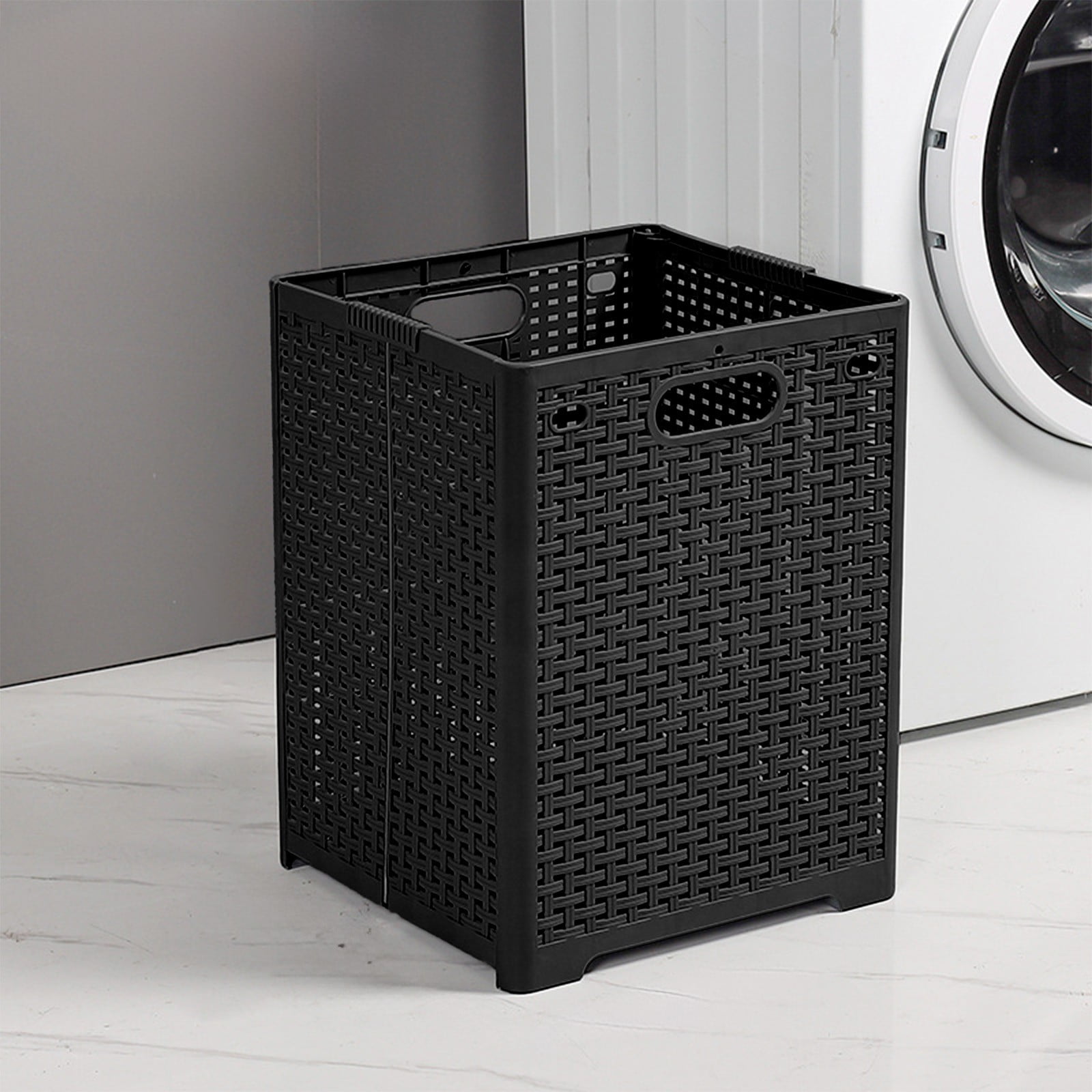 XGFHYJEH Dirty Clothes Hamper, Collapsible Laundry Basket with Handles, Foldable Laundry Bag, Decorative Storage Container, Folding Big Washing Bin for Bedroom, Entryway, Bathroom