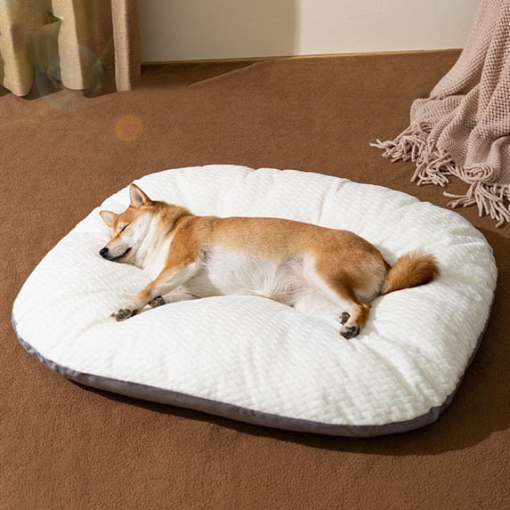 XGFHYJEH Dog Beds Under $20, Small Dog Beds, Medium Dog Beds, Dog Crate Mattress, Dog Crate Mats, Washable Waterproof Winter Warm Orthopedic Dog Bed for Crate