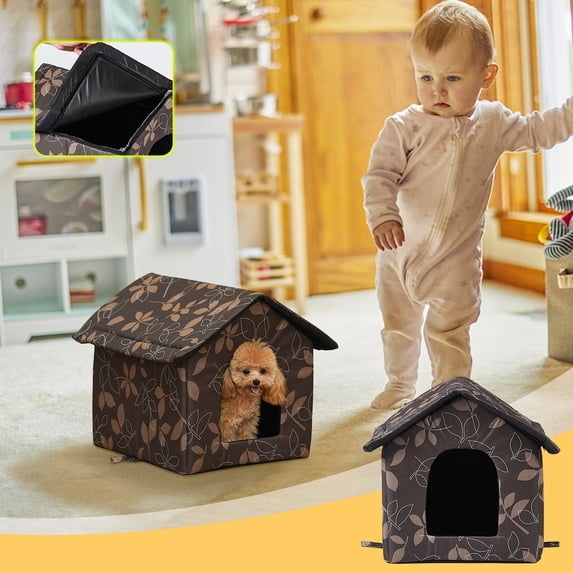 XGFHYJEH Dog Houses for Small Dogs, Dog House Outdoor, Pet Houses for Cats, Pet House Outdoor, Winter Warm House for Small Animals,