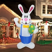 XGFHYJEH Easter Decoration, 1.8M Easter Inflatables, Easter Inflatable Bunny, Easter Decorations Outdoors, Outdoor Easter Decor, Easter Yard Decor