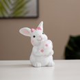thumbnail image 1 of XGFHYJEH Easter Decoration, Easter Decorations for the Home, Easter Decor, Easter Resin Bunny Embracing Easter Eggs Shaped Ornament White Cute Little Bunny Figurine Decora Home, 1 of 5