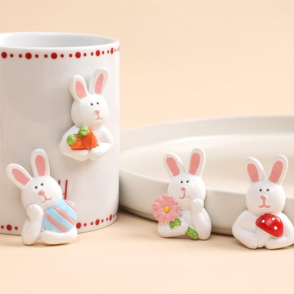 XGFHYJEH Easter Decoration, Magnets For Fridge Shaped Refrigerator Magnet For Office And Kitchen Locker Home Decoration 4 Pcs