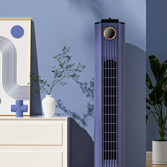 XGFHYJEH Electric Tower Fan, Bladeless Standing Floor Fan, Portable Personal Vertical Conditioner, Small Quiet Evaporative Cooler Cooling Fans for Bedroom Indoor Office Home