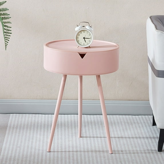 XGFHYJEH End Table, Farmhouse Small End Table for Living Room Bedroom, Round Side Table, Side Table for Small Spaces, Accent End Table