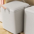thumbnail image 1 of XGFHYJEH Extra Large Clothes Storage Bags, Foldable Organizer Bins with Zipper & Lids for Blanket Bedding Closet, 1 of 7