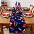 thumbnail image 1 of XGFHYJEH Fourth of July Independence Day Table Runner, Memorial Day Patriotic Washable Polyester Table Decoration 13 × 72 Inch Table Runner for Home Kitchen Dining Farmhouse Room Party Decor, 1 of 5