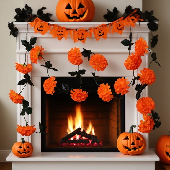 XGFHYJEH Halloween Decor, Halloween Decorations, Halloween Decorations Indoor, Halloween Decor Indoor, Halloween Fake Flower Rattan Sticks