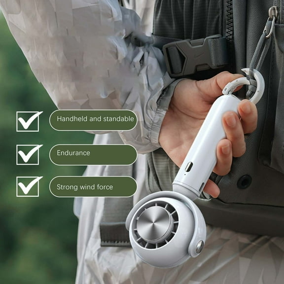 XGFHYJEH Hand Held Fan, Mini Fan Handheld, Hand Held Fan Rechargeable, Portable Folding Hand Held Cooling Fan
