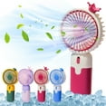 thumbnail image 1 of XGFHYJEH Hand Held Fan, Mini Fan Handheld, Hand Held Fan Rechargeable, Portable Folding Hand Held Cooling Fan, 1 of 7