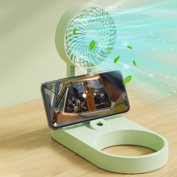 XGFHYJEH Hand Held Fan, Mini Fan Handheld, Hand Held Fan Rechargeable, Portable Folding Hand Held Cooling Fan