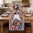 thumbnail image 1 of XGFHYJEH Independence Day Table Runner Fourth of July Table Runner Holiday Decor 13x72 Inch Memorial Day Patriotic Table Runners for Dinning, Party, Kitchen 4th of July Decoration, 1 of 5