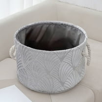 XGFHYJEH Laundry Basket with Handles, Clothes Hamper for Baby Kids Nursery, Freestanding Foldable Laundry Bag, Decorative Storage Container, Folding Big Washing Bin