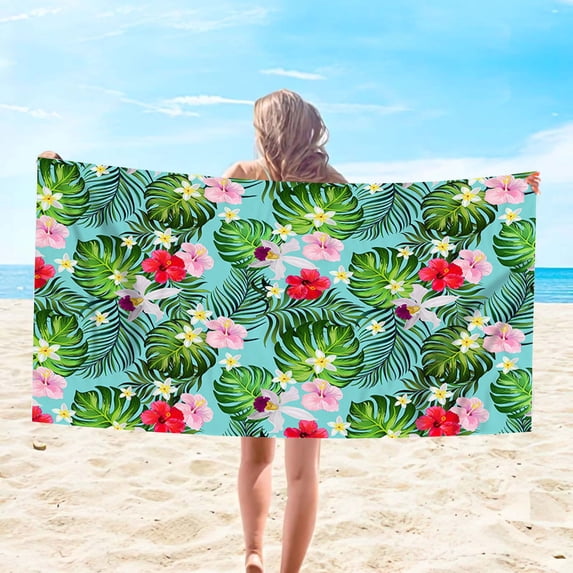 XGFHYJEH Lightweight Thin Microfiber Beach Towel Oversized Quick Dry Compact Sandproof Clearance Towels Sand Free Camping Swimming Pool Towel Travel Accessories Essentials for Women Adults