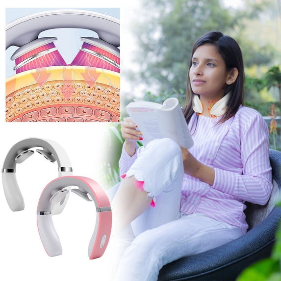 XGFHYJEH Neck Massager, Neck Massager for Pain Relief, Neck Massage, Neck Massager with Heat, Neck Massager with Heatand Vibration