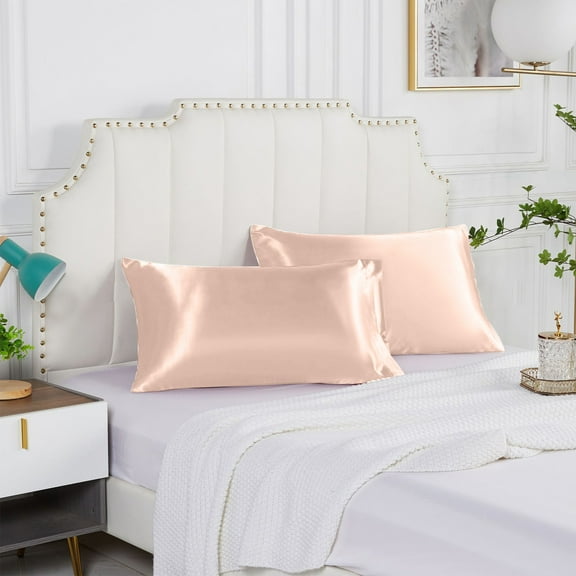 XGFHYJEH Pillow Cases, Pillow Cases Set of 2, Pillow Cases Standard, Satin Pillowcase, Pillowcases Under $10, Pillow Covers, Summer Cooling Pillow Covers, 74x48CM, polyester