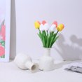 thumbnail image 1 of XGFHYJEH Plastic Flower Vase, White Rustic Farmhouse Decorative Vase Small Vases for Home Decor Table Living Room Entryway Mantel Bookshelf Bedroom Bathroom Kitchen, 1 of 5