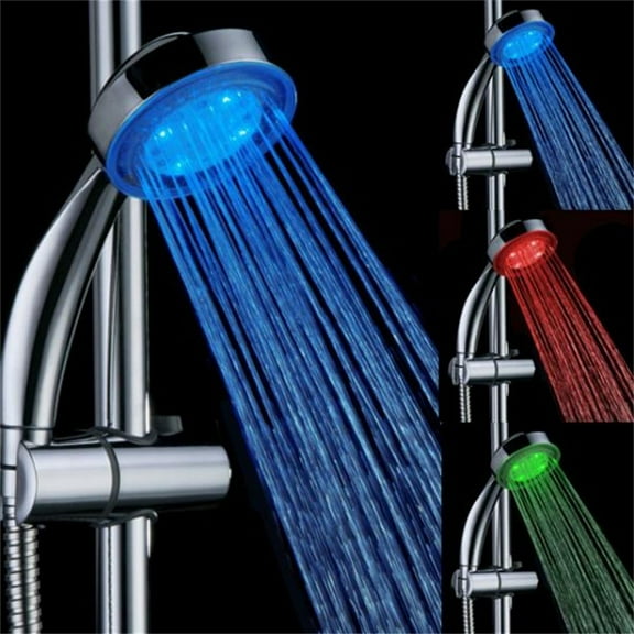 XGFHYJEH Shower Head, Shower Head with Handheld, High Pressure Shower Heads, Handheld Shower Heads, Temperature-Controlled LED Color Changing