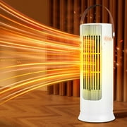 XGFHYJEH Space Heater for Inside Home, Electric Heaters Clearance, Small Portable Heaters for Small Room, Tower Fan-Forced Ceramic Heaters Fan for Indoor Use