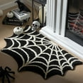 thumbnail image 1 of XGFHYJEH Spider Web Bath Mat, Halloween Bath Mat Non-Slip Rugs Spiderweb Rug Machine Washable Goth Area Rugs Gothic Rug for Front Door, Bedroom, Living Home, 1 of 7