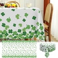 thumbnail image 1 of XGFHYJEH St. Patrick's Day Rectangular Tablecloth， 137*274cm Green Shamrock St Patricks Table Cloth, Washable Table Cover for Party Picnic Dinner Decor, 1 of 7