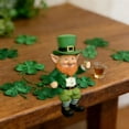 thumbnail image 1 of XGFHYJEH St Patricks Day Decorations, Irish Leprechaun Figurine for St Patricks Day Decor, Shamrock Figurines Standing for Home Table Mantel, St Patrick's Day Decorations, 1 of 5