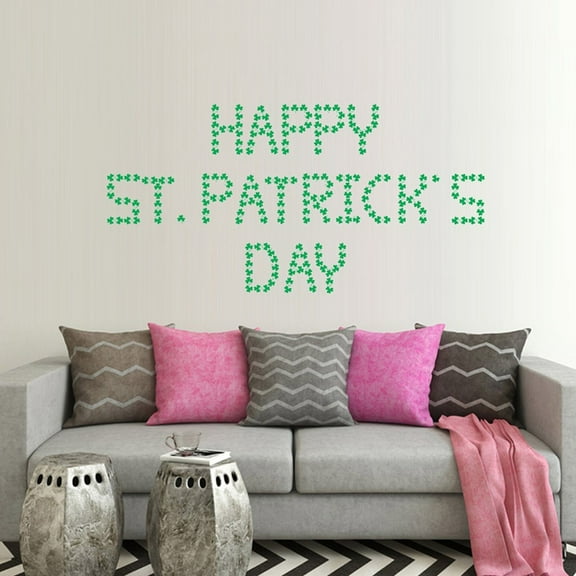 XGFHYJEH St Patricks Day Decorations, St Patricks Day Wall Decals, St Patricks Day Decorations Indoor, Set of St. Patrick's Day Window Stickers Irish Holiday Wall Stickers Decoration
