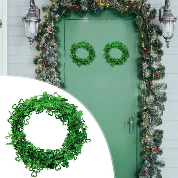XGFHYJEH St Patricks Day Decorations, St Patricks Day Wreath, St Patricks Day Wreath for Front Door, St. Patrick's Day Decorative Wreath Irish Festival Wreath