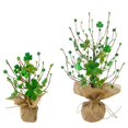 thumbnail image 1 of XGFHYJEH St. Patricks Day Trees Decorations - 15.7inch Irish Berry Shamrock Tree Decorations, St. Patrick's Day Tabletop Tree Decor and Centerpiece Ideas, 1 of 6