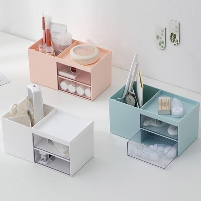 XGFHYJEH Tabletop Storage Organizer, Desktop Storage Bins, Desktop Organizer, Desktop Storage Box
