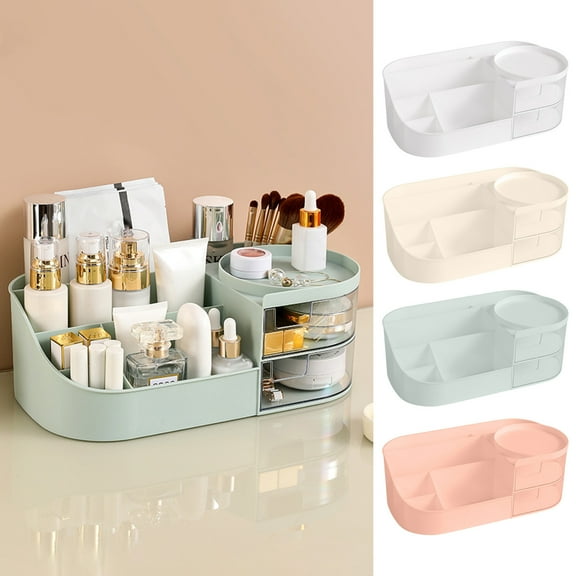 XGFHYJEH Tabletop Storage Organizer, Desktop Storage Bins, Desktop Organizer with Drawer, Desktop Storage Box