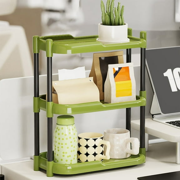 XGFHYJEH Tabletop Storage Shelf, Tabletop Storage Rack, Freestanding Storage Rack, Desktop Organizer Shelf, Tabletop Display Shelf