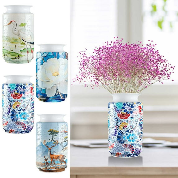 XGFHYJEH Vase, Flower Vase, Vase Decor, Plastic Vase, Spring Vase, Short Vase, Bouquet Vase, Flower Vases Clearance, Flower Vase Decor, Vase Decorations Clearances, Plastic Vase for Flowers