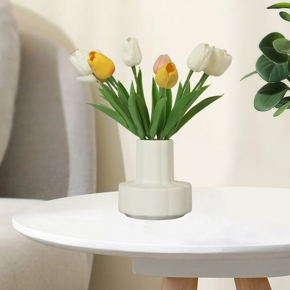 XGFHYJEH Vase, Flower Vase, Vase Decor, Plastic Vase, Spring Vase, Short Vase, Bouquet Vase, Flower Vases Clearance, Flower Vase Decor, Vase Decorations Clearances, Plastic Vase for Flowers