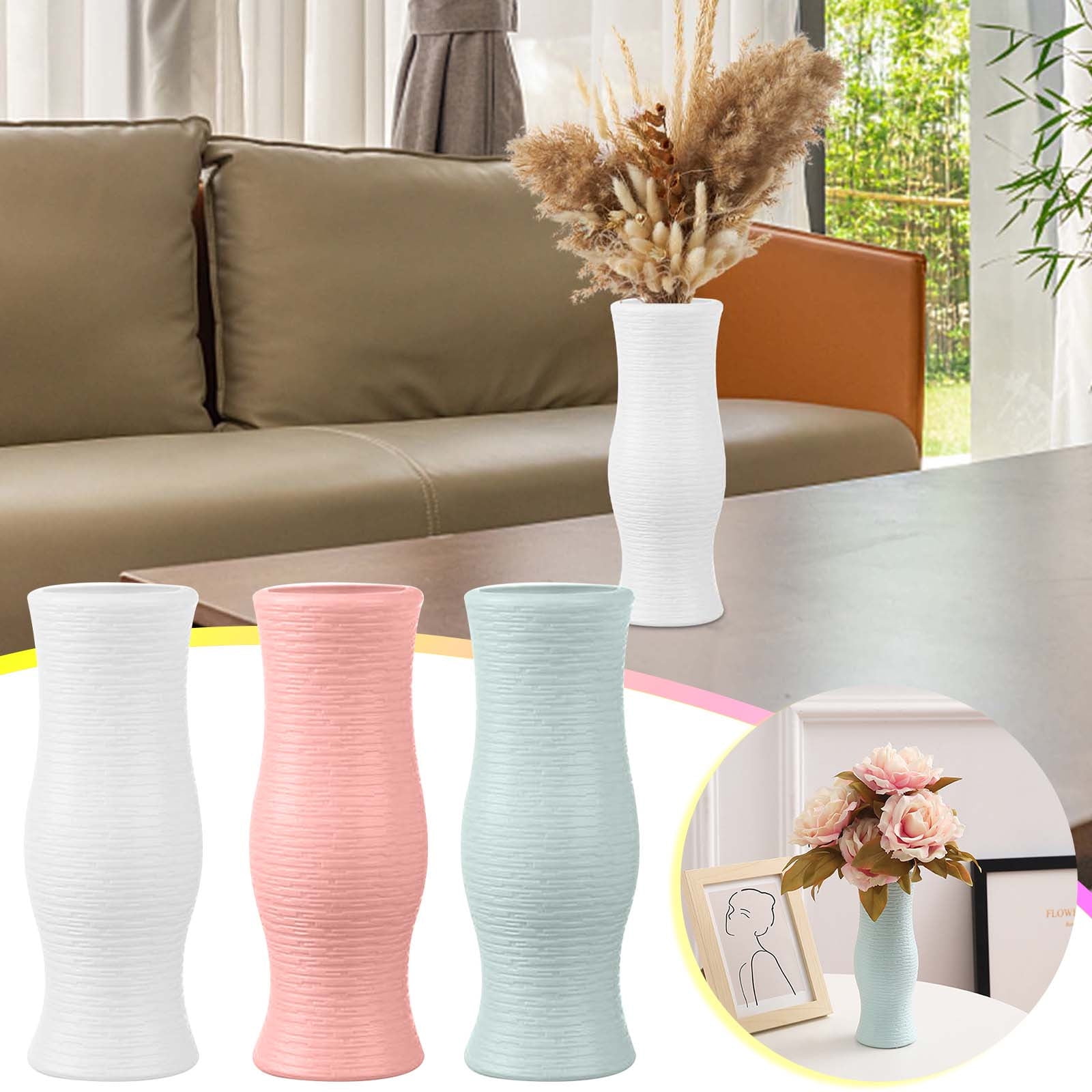 XGFHYJEH Vase, Flower Vase, Vase Decor, Plastic Vase, Spring Vase
