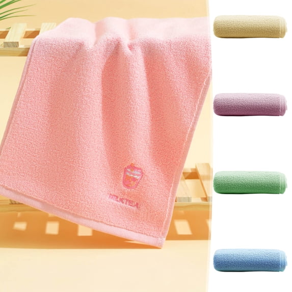XGFHYJEH Washcloth, Face Towel, Washcloth Towels, Soft Washcloth, Small Thick Clearance Washcloth, Towel For Bath, Hand, Face, cotton, 25x50cm , Pink