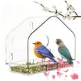 thumbnail image 1 of XGFHYJEH Window Bird Feeder, Window Bird Feeders with Strong Suction Cups, Bird Feeder Window For Outside, Clear Glass Bird Feeder For Viewing Birds, 1 of 5