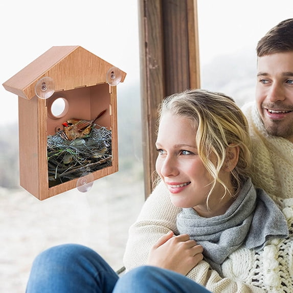 XGFHYJEH Window Bird Feeder, Window Bird Feeders with Strong Suction Cups, Window Bird Feeders for Viewing, Bird House Window