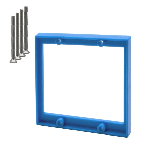 XGGYA 1/4 Double Gang Receptacle Outlet Box Extender,Blue Electrical Outlet Extender for Electrical Box,A Great Helper for Outlet Box Adjustments,1Pack