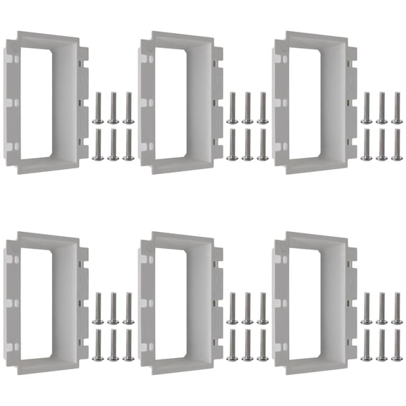 XGGYA 3-Gang BE3 Non-Metallic Electrical Power Outlet Box Extender(ETL Listed),Electrical Outlet Boxes Extender for Power Switch Receptacles Accessories,Fire Rated for 2 Hours,6-Pack