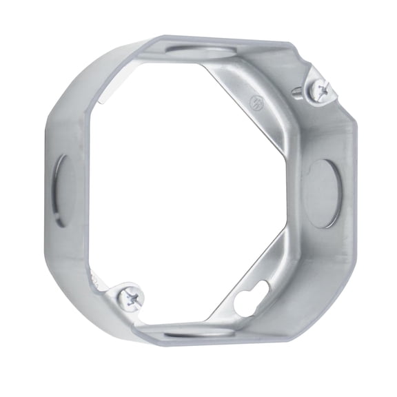 XGGYA 4-Inch Octagon Extension Ring, 1-1/2-Inch Deep with 1/2-Inch Knockouts, Durable Galvanized Steel Construction for Increasing Box Capacity, UL Listed, 1-Pack