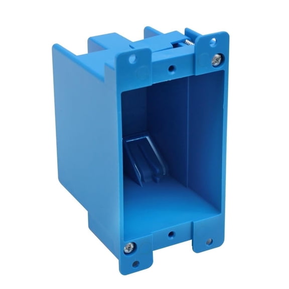 XGGYA Old Work Box,Plastic Junction for Switches,PVC Electrical 14 cuin Outlet Box,Old Work Box 1 Gang Deep,ETL Listed for Home Improvement,AWG Standard,Fire Rated for Two Hours(1 Pack)