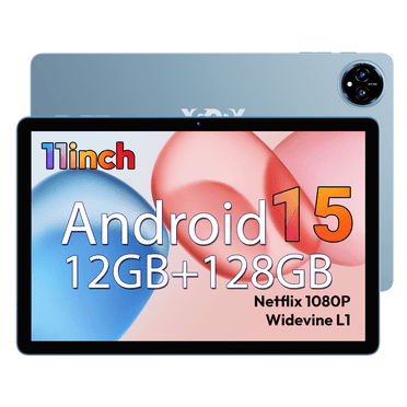 XGODY 11" Android 15 Tablet | Octa-Core 2.0GHz | 128GB ROM + 1TB Expandable | 12GB RAM | 2K IPS Display | 8000mAh Battery | Android 15 | WiFi 6 | Bluetooth 5.0